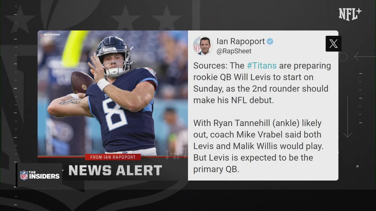 NFL Network's Ian Rapoport Tennessee Titans quarterback Will Levis