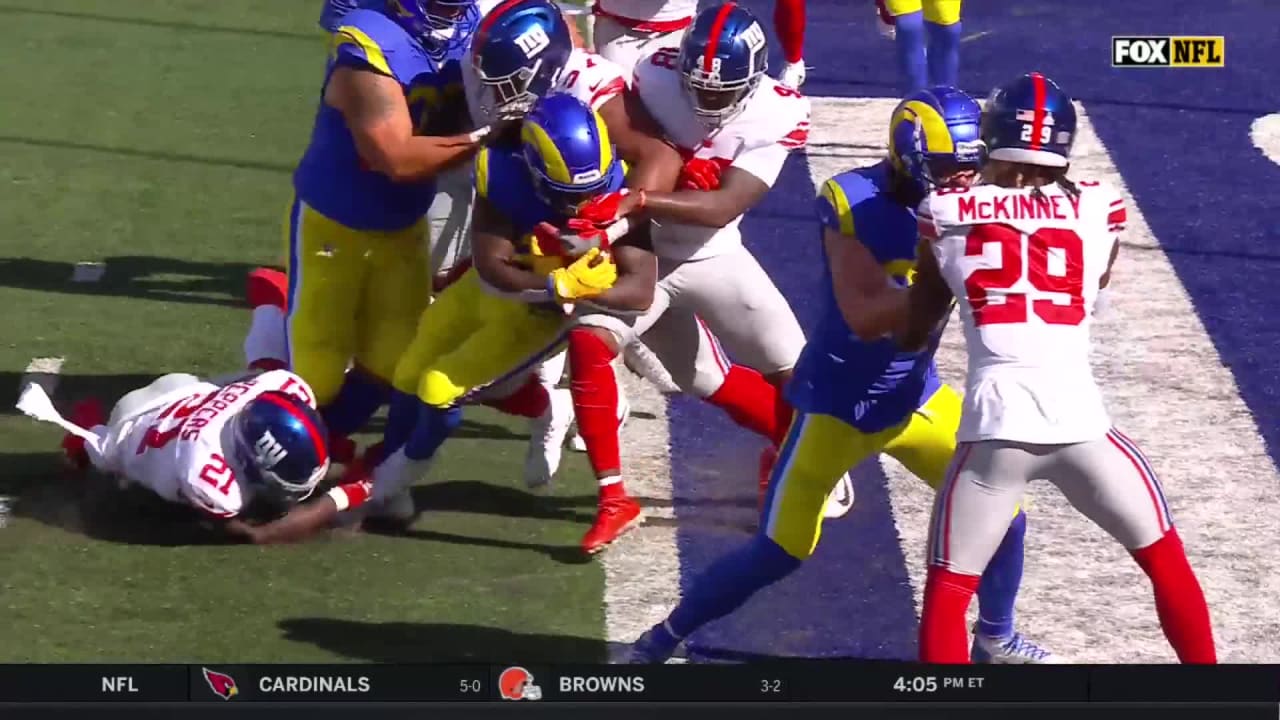Los Angeles Rams running back Darrell Henderson powers in for 2-yard TD