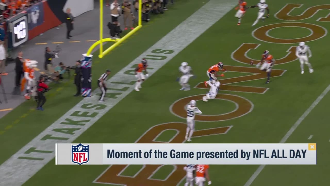 Moment of the Game: Denver Broncos quarterback Russell Wilson 51-yd pass to  wide receiver Courtland Sutton