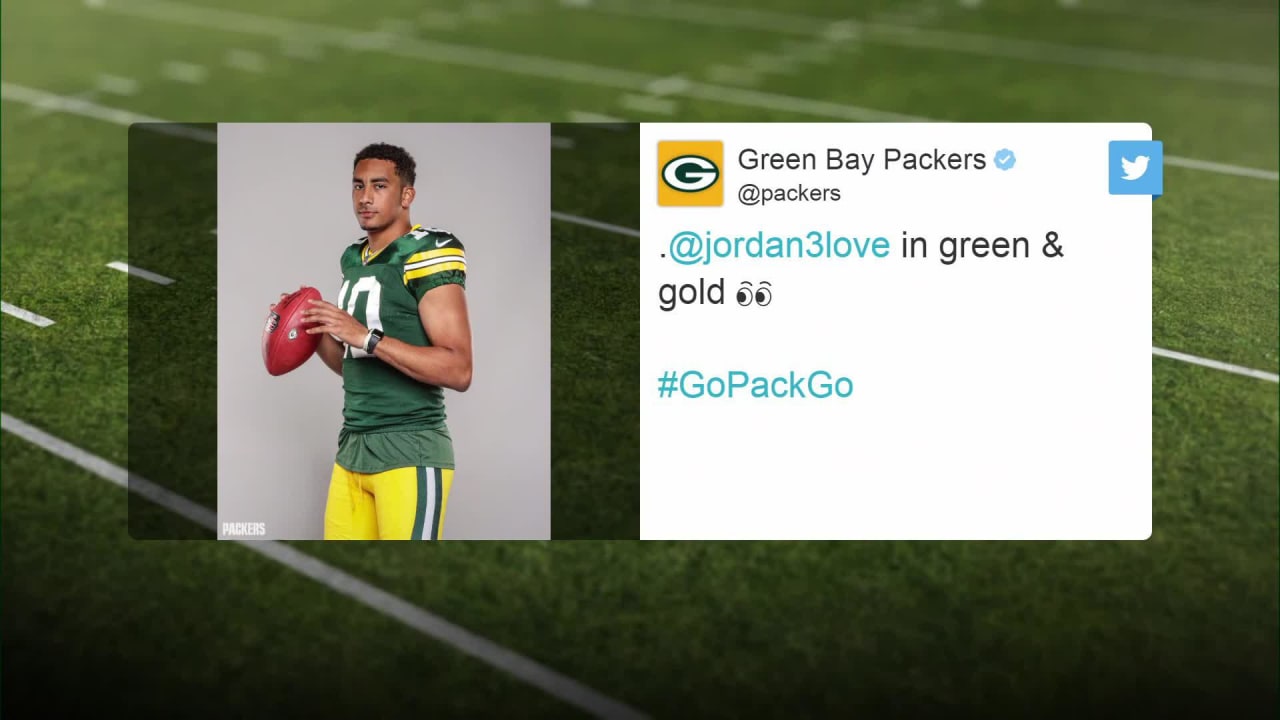 First look: Jordan Love in Green Bay Packers uniform for photoshoot