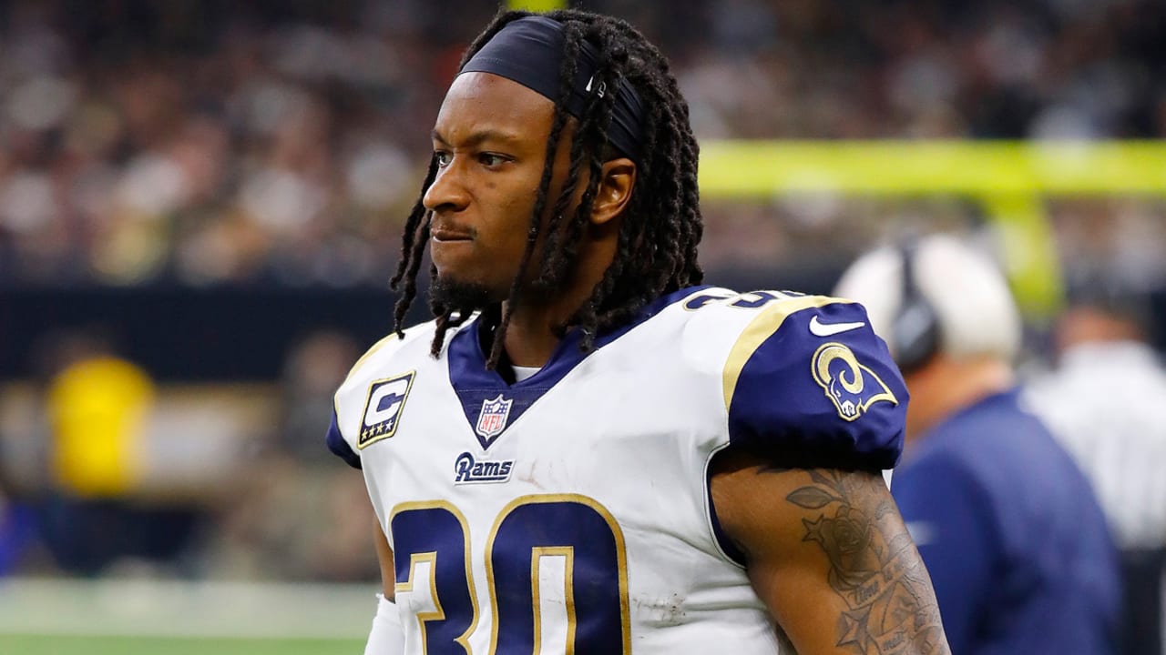 Why hasn't Todd Gurley been on the field much in Super Bowl 2019? 