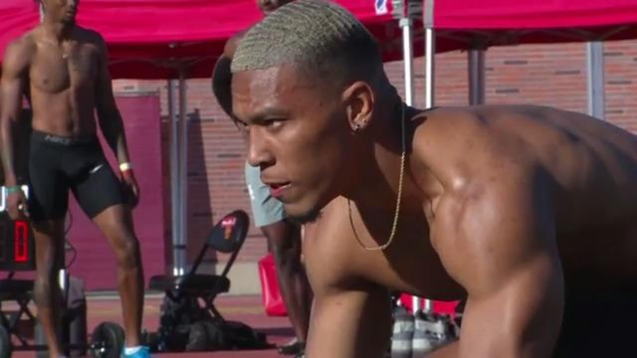 USC Trojans wide receiver Amon-Ra St. Brown runs unofficial 4.51 second  40-yard dash