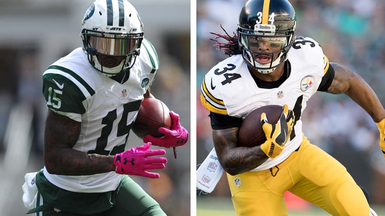 Jets WR Brandon Marshall giving pink cleats to DeAngelo Williams to raise  money during NFL's Breast Cancer Awareness Month – New York Daily News