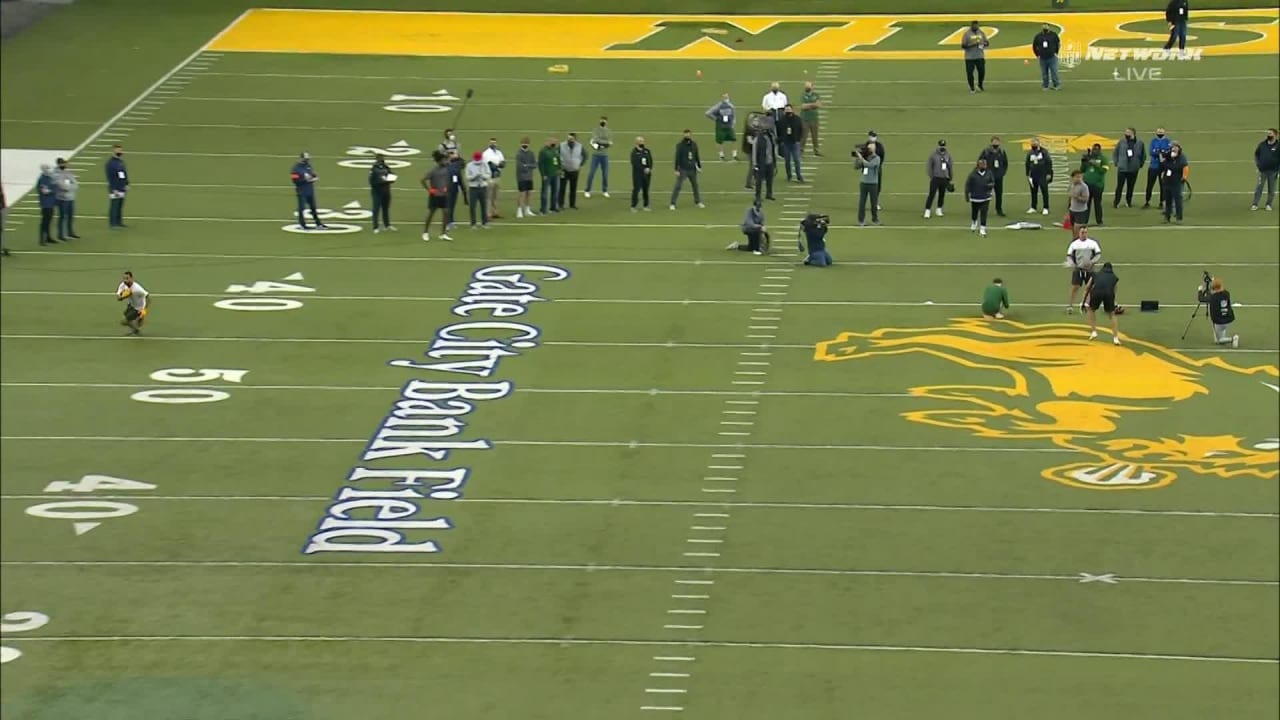 North Dakota State Bison QB Trey Lance throws for 30 NFL teams at pro day -  ESPN