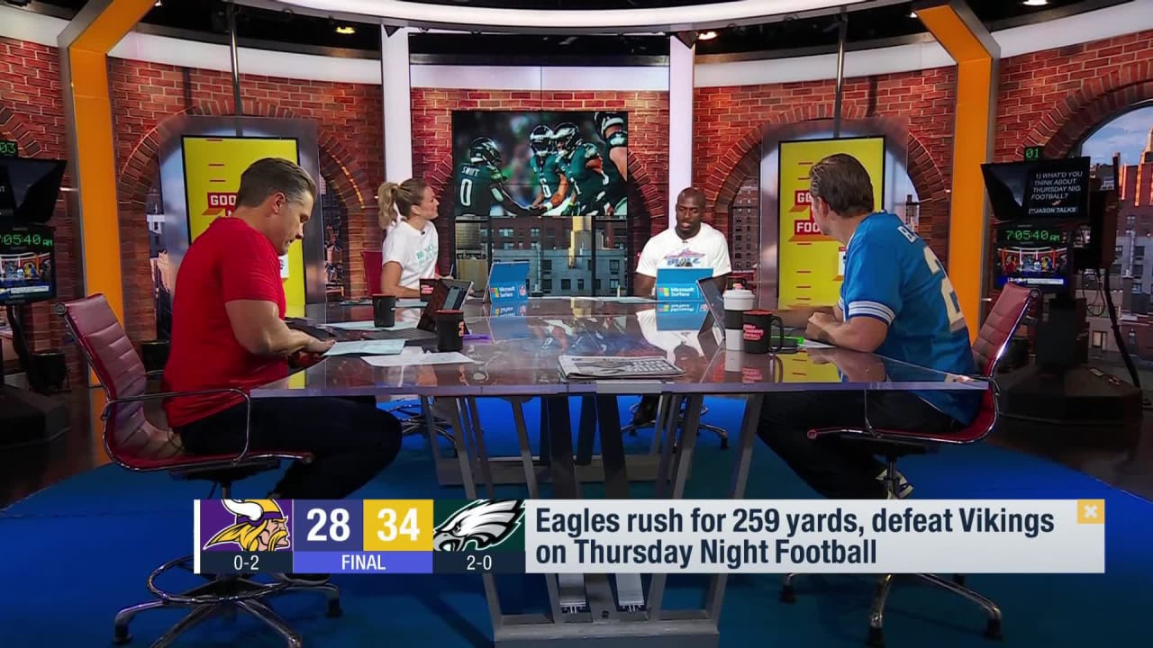 Thursday Night Football: Eagles rush for 259 yards, run by Vikings