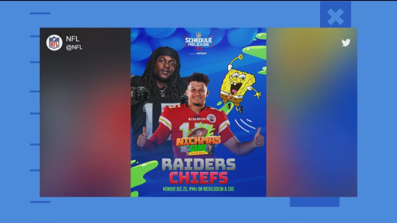 Raiders will take on Chiefs on Christmas Day