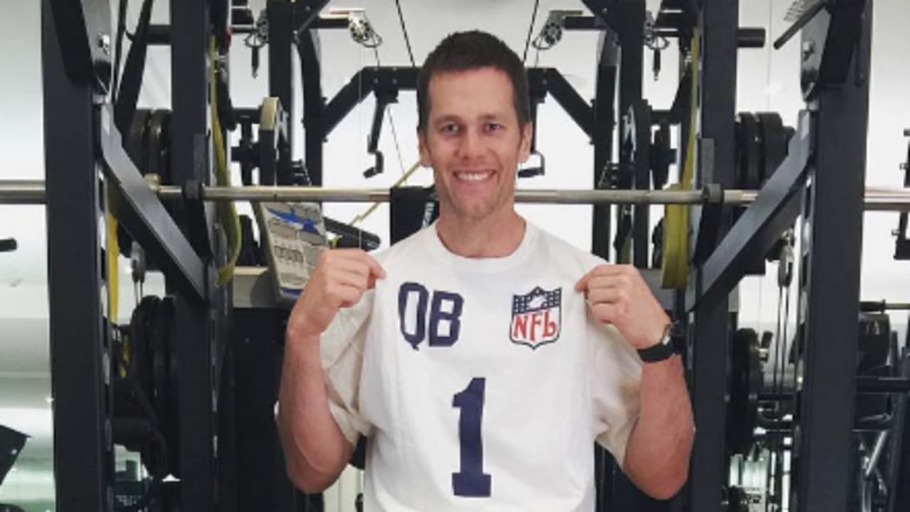 TOM BRADY COMBINE WHITE OR BLACK T SHIRT