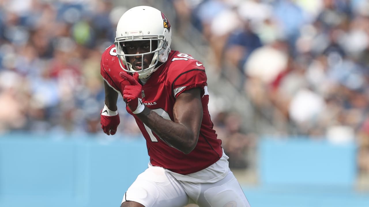 Arizona Cardinals wide receiver A.J. Green (18) catches a touchdown pass  against a Los Angeles Rams denfender during a NFL football game, Sunday,  Nov. 13, 2022, in Inglewood, Calif. The Cardinals defeated