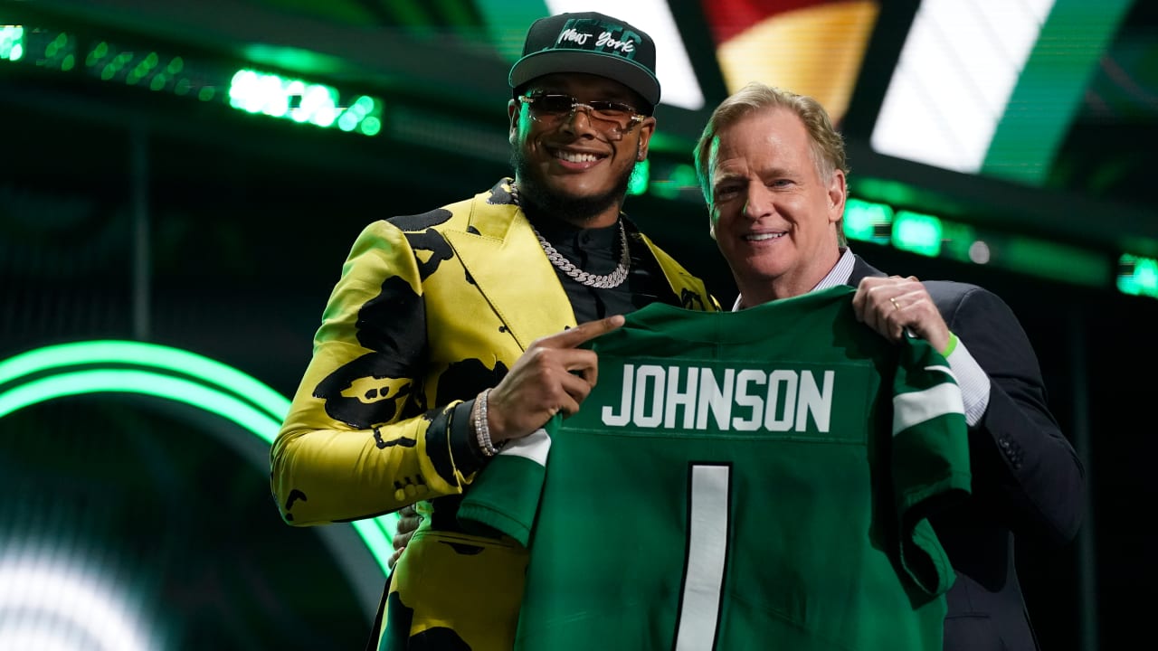 Maillot New York Jets – Jermaine Johnson II Signé, Authentifié Beckett
