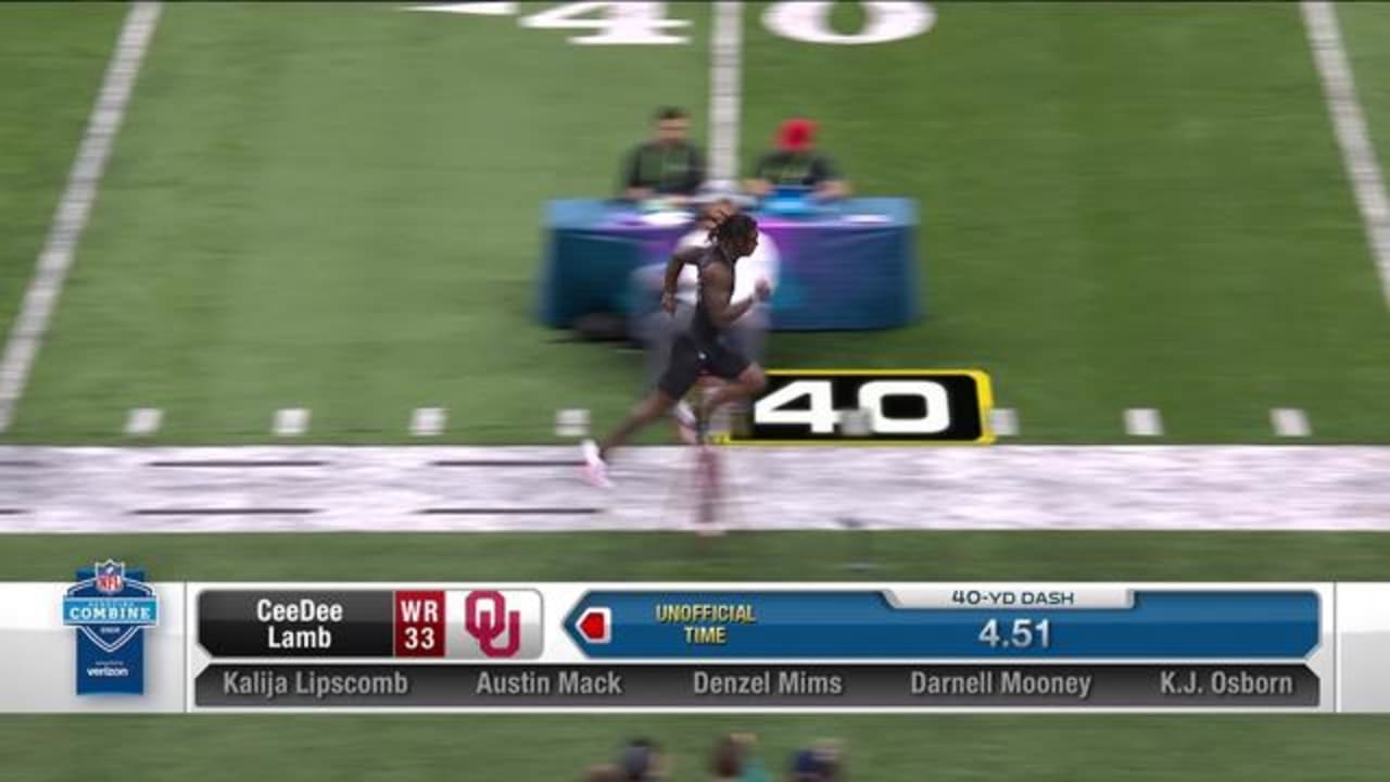 Oklahoma's CeeDee Lamb puts on a show at NFL combine