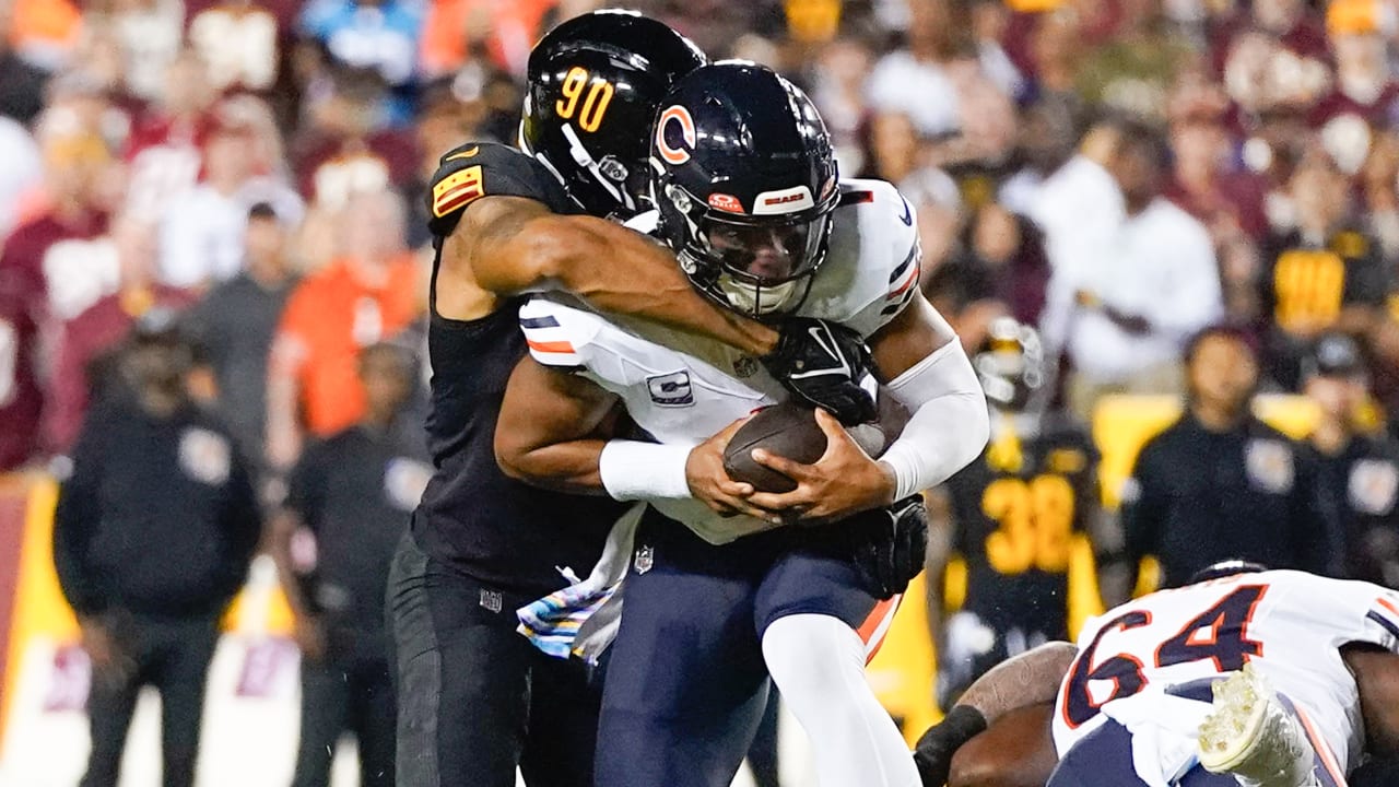 Washington Commanders Sniff Out Chicago Bears' Screen Attempt For An ...