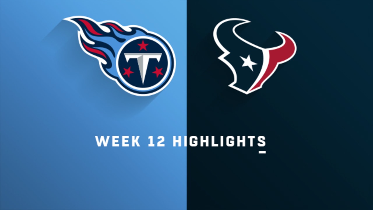 Titans vs. Texans highlights Week 12