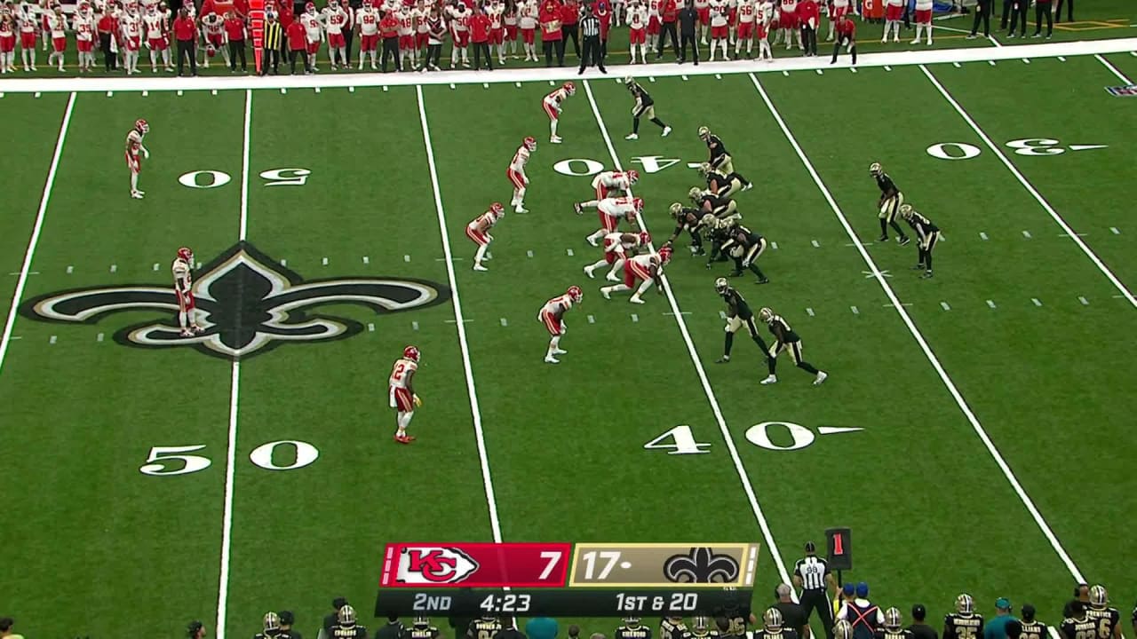 Kansas City Chiefs defensive tackle Danny Shelton's unrelenting ankle  tackle secures 11-yard sack on New Orleans Saints quarterback Jameis Winston