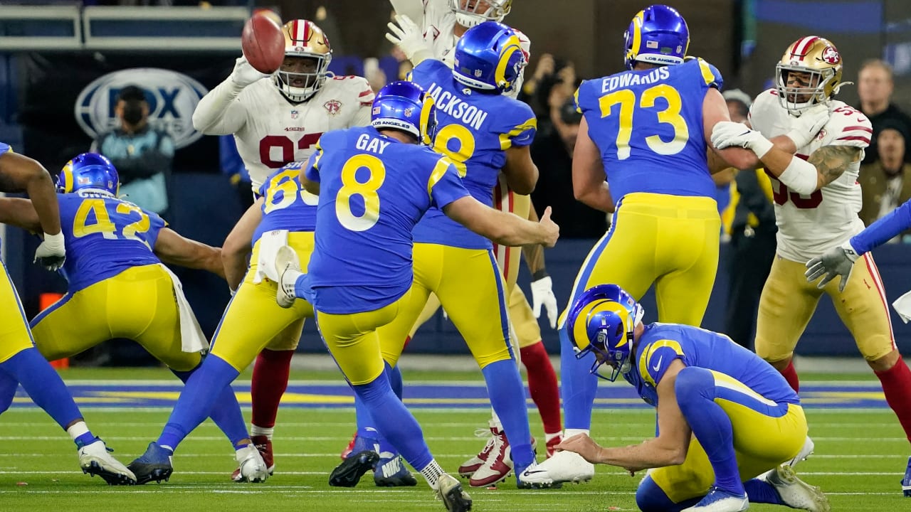 Los Angeles Rams kicker Matt Gay drills 40-yard FG to give Rams late lead  over his old team