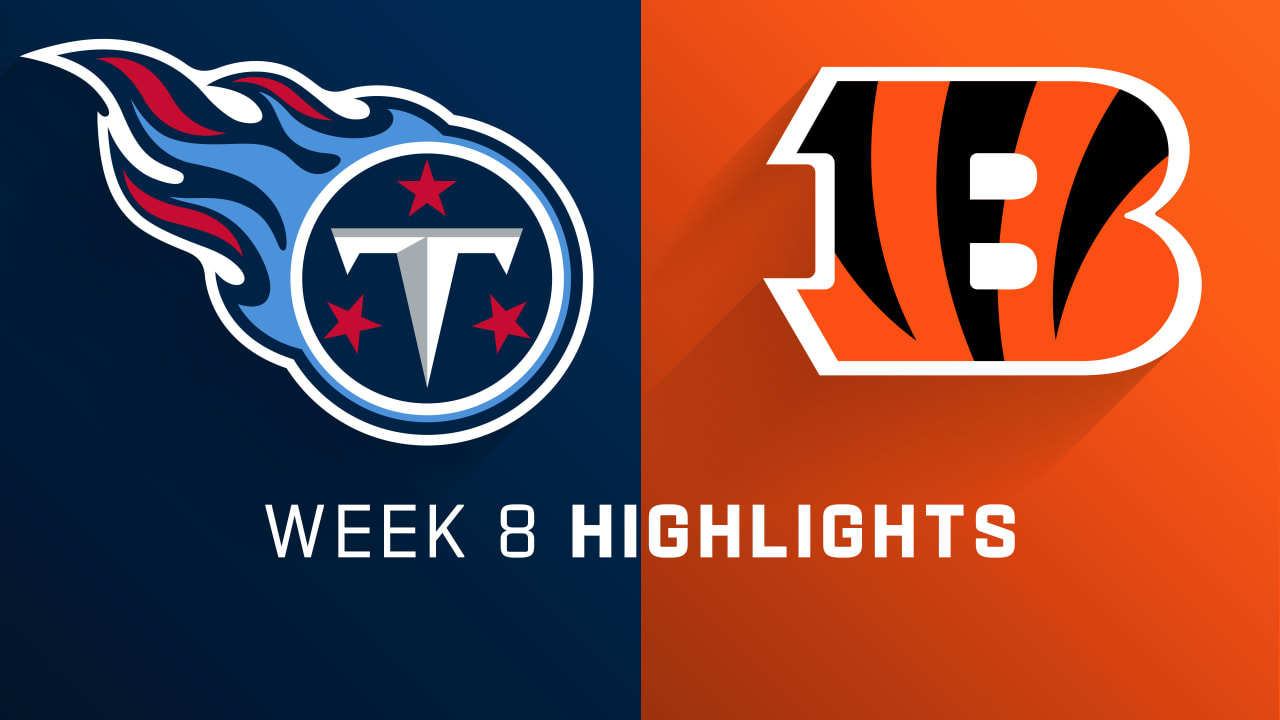 Tennessee Titans vs. Cincinnati Bengals highlights Week 8