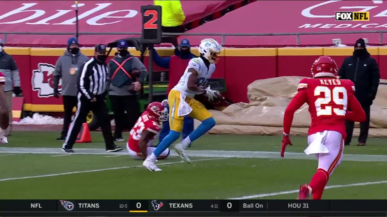 Los Angeles Chargers tight end Donald Parham's wicked juke helps him ...