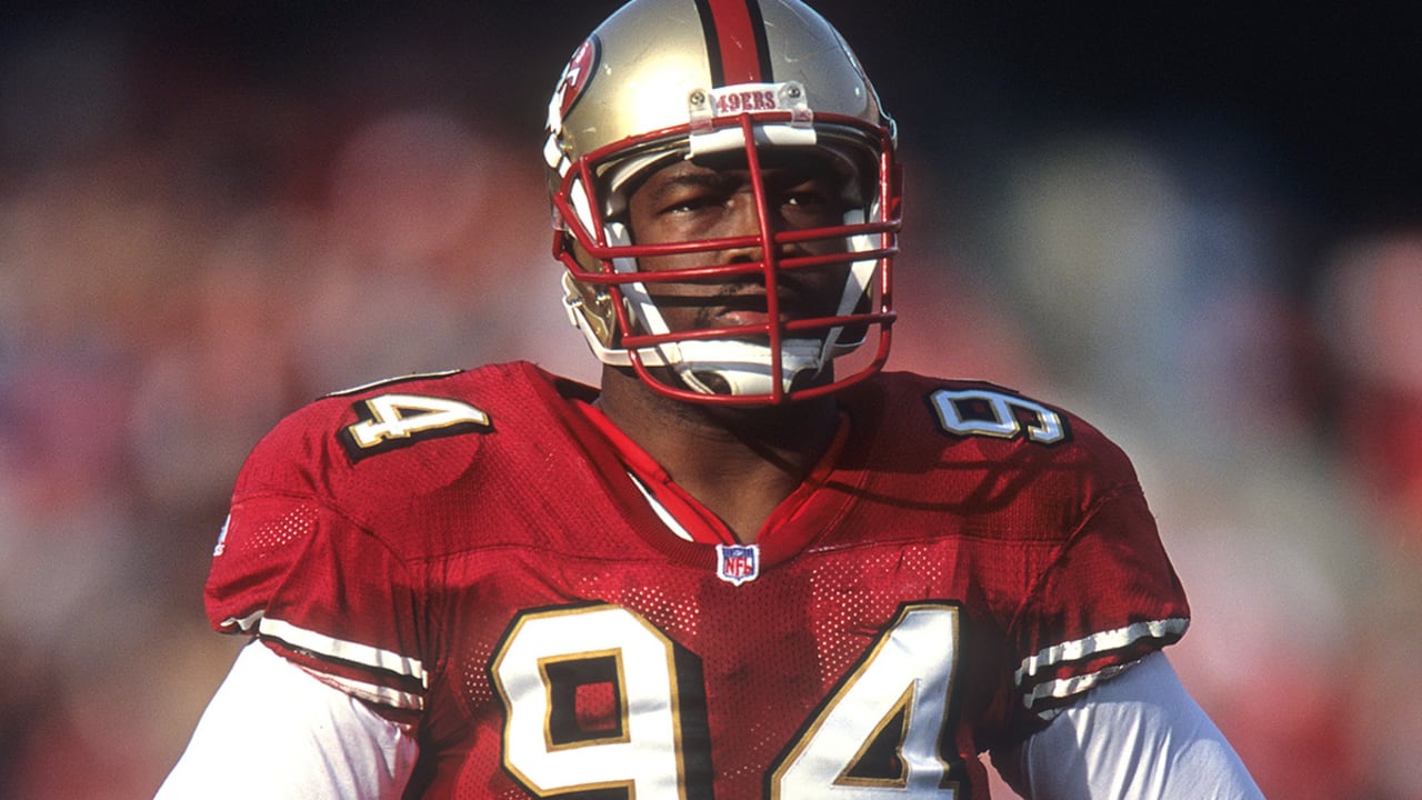 San Francisco 49ers free safety Ronnie Lott is shown during the NFC  Championship against the Los Angeles Rams, in this January 1990 photo. Lott  will be inducted into the Pro Football Hall