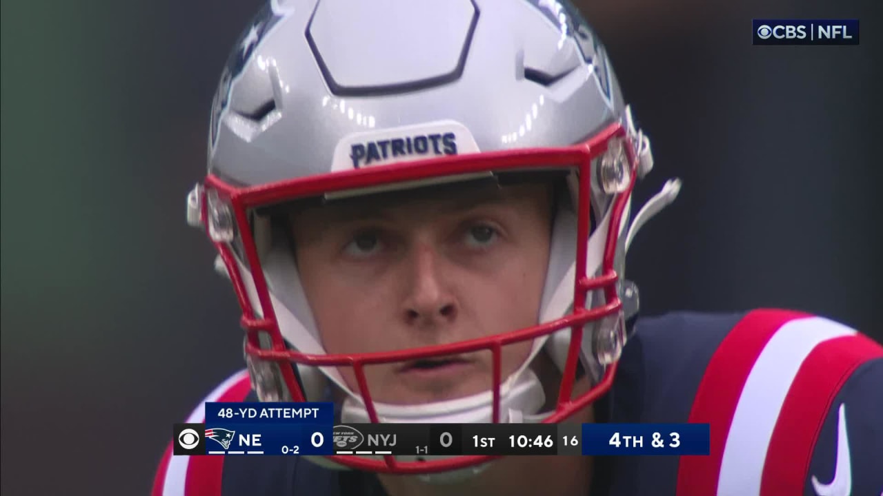 New England Patriots Kicker Chad Rylands 48 Yard Fg Gets Patriots On Scoreboard First