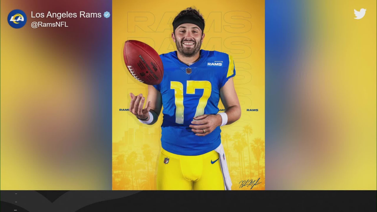 baker mayfield jersey rams