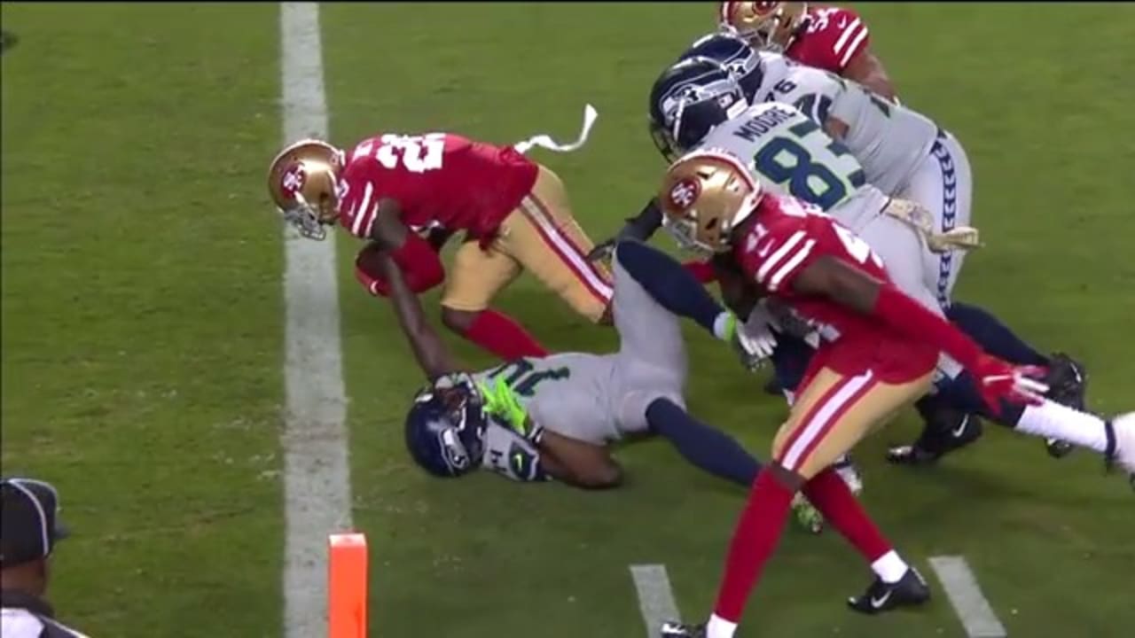 Seahawks Defense Makes Goal-Line Stand; Escapes in Outrageous Fashion vs  49ers