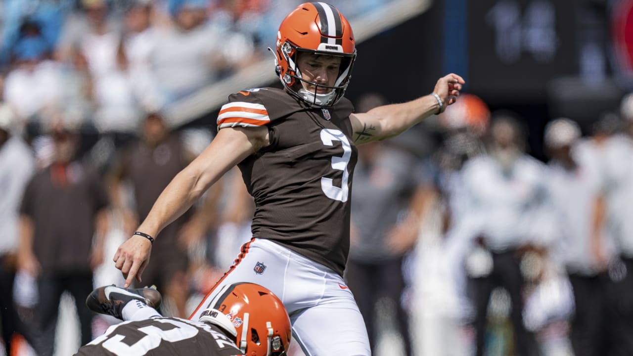 Every kick by Cleveland Browns rookie kicker Cade York vs. the Carolina  Panthers