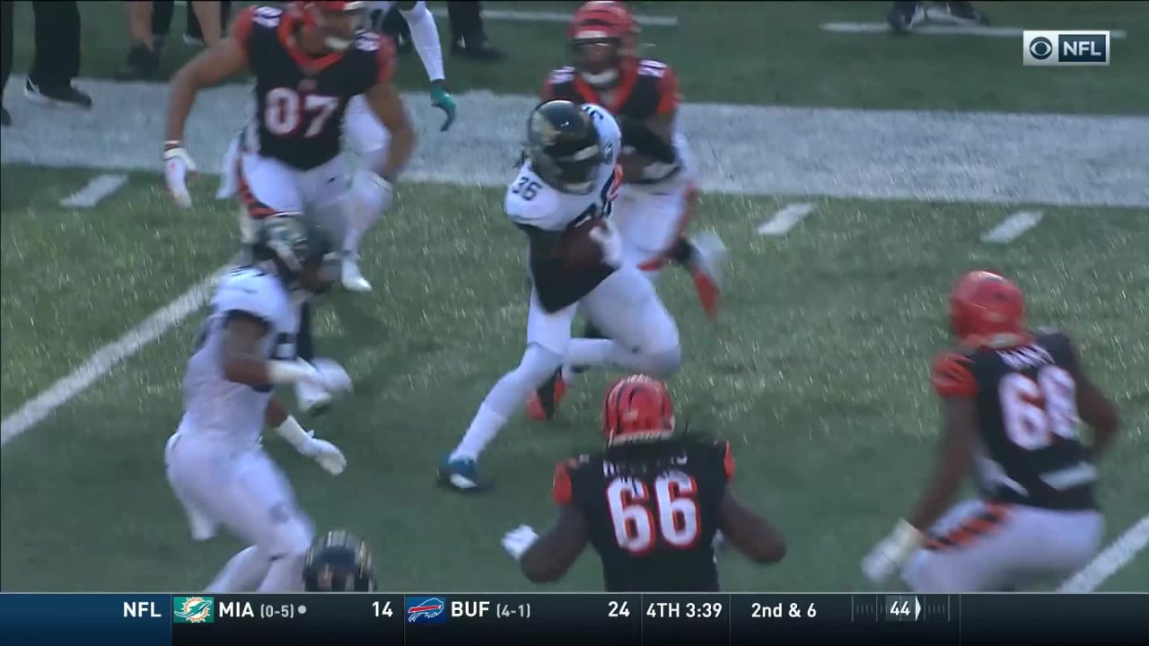 Myles Jack gives ball to Ronnie Harrison after jump Dalton's throw for ...