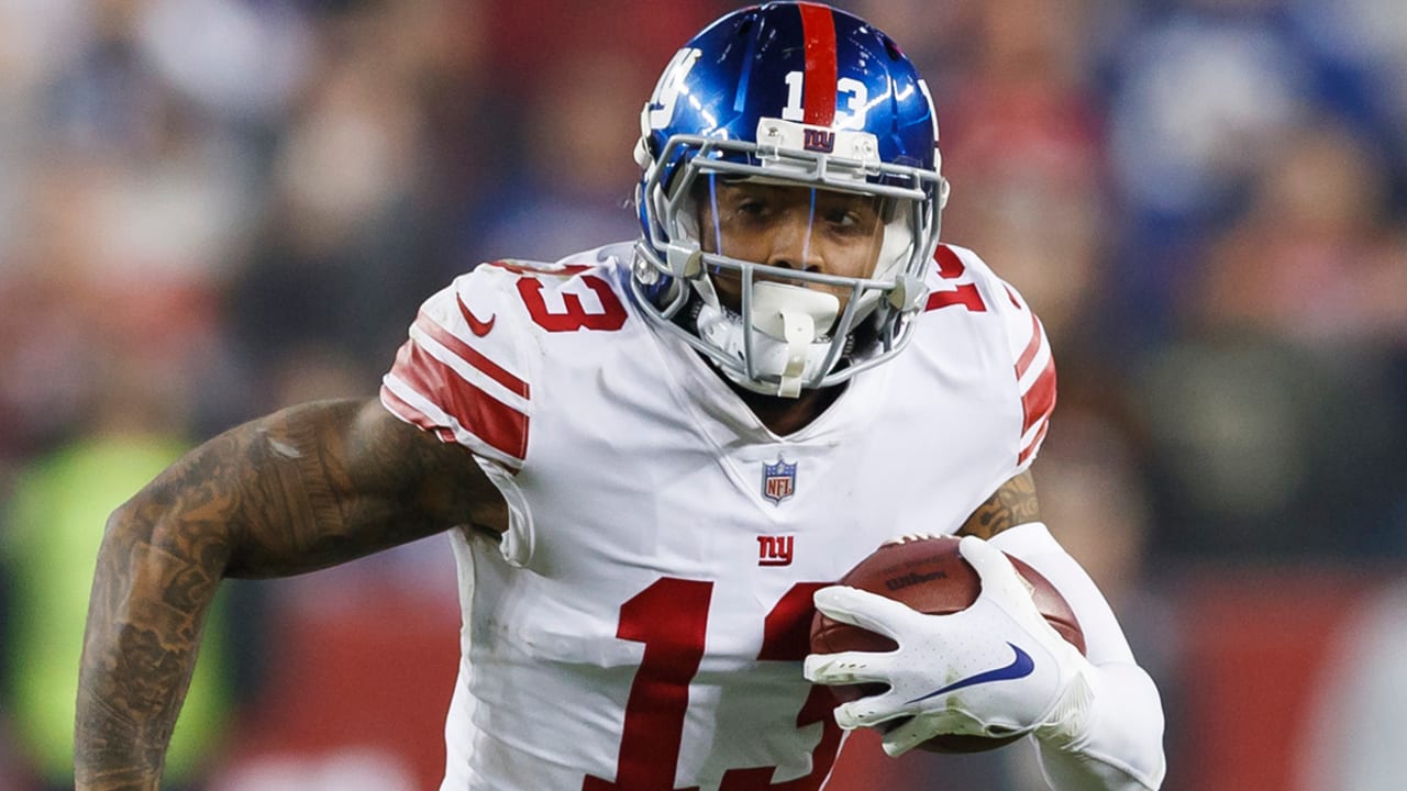 Antonio Brown and Odell Beckham Jr. do the jersey swap after the game