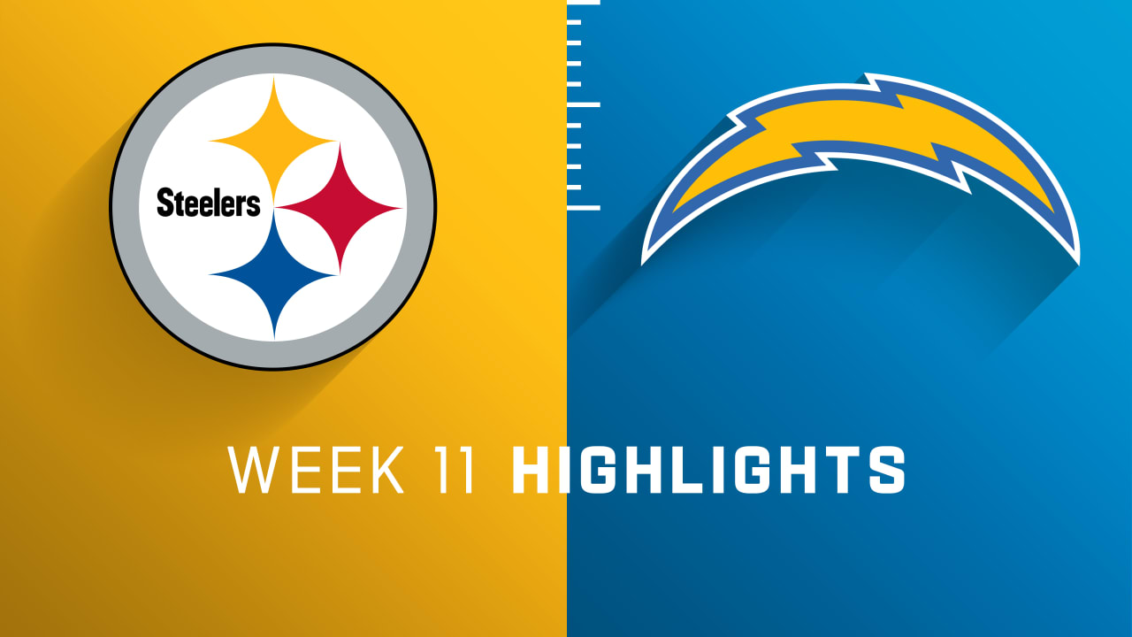 Pittsburgh Steelers vs. Los Angeles Chargers highlights Week 11