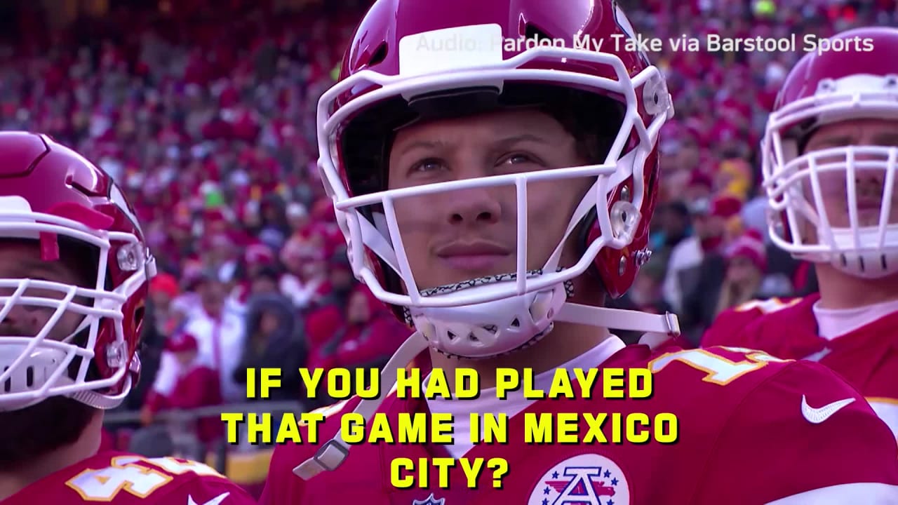 Can Patrick Mahomes really throw 100 yards in Mexico? MJ Acosta breaks