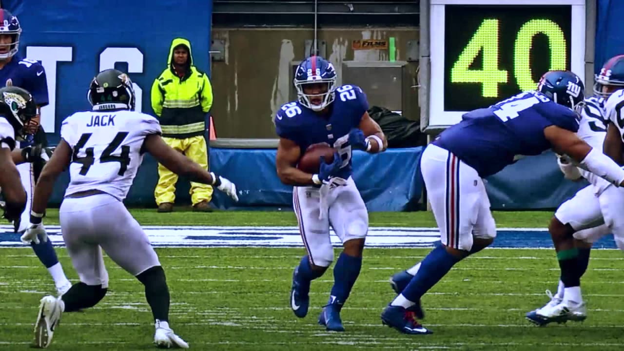 Giants' Saquon Barkley on message he got from Adrian Peterson