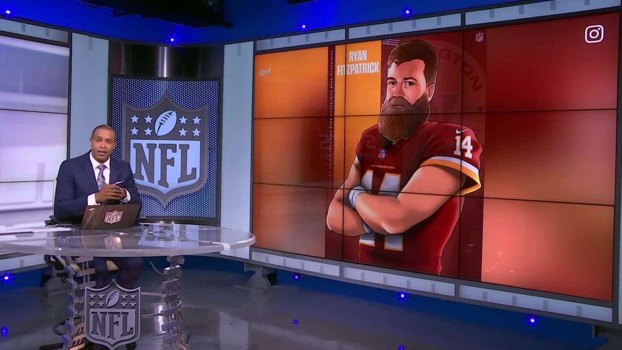 First look: Jersey swap graphic of quarterback Ryan Fitzpatrick in  Washington Football Team uniform