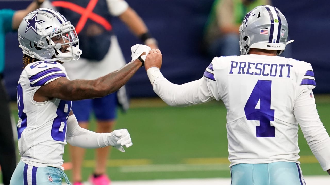 Cowboys' Lamb 'not a fan' of Prescott running the ball