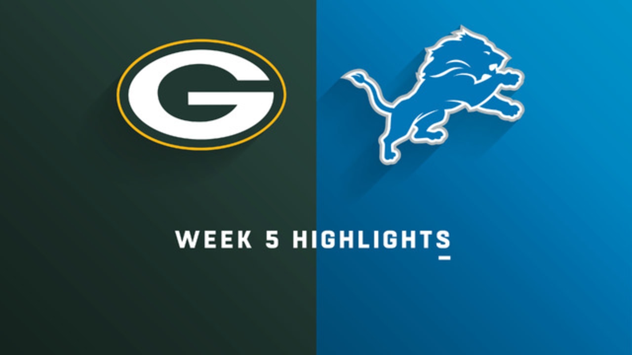 Live score updates and highlights from Packers vs. Lions on TNF in Week 4