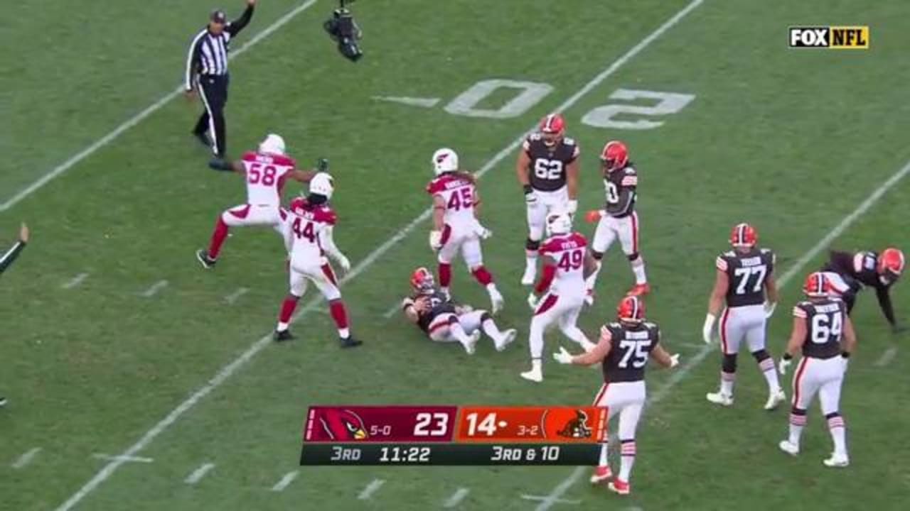 Arizona Cardinals linebacker Jordan Hicks gobbles up Cleveland Browns ...