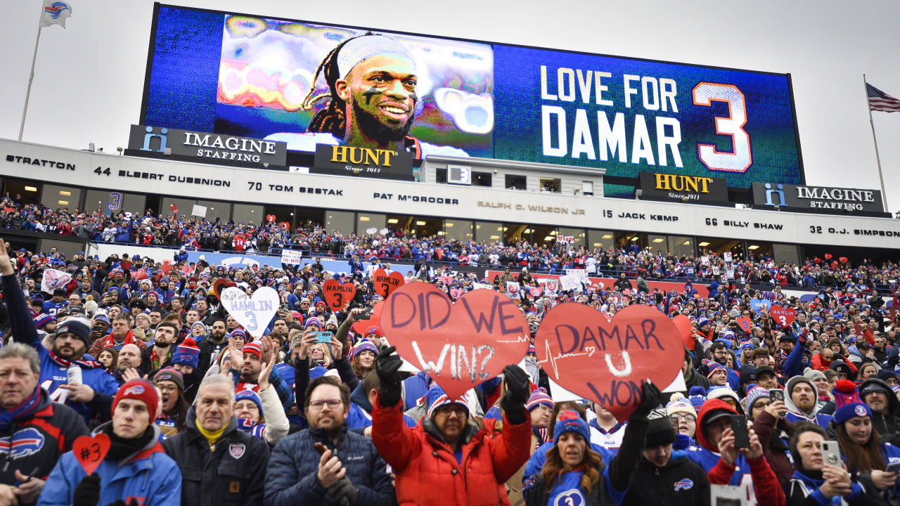 Damar Hamlin honored during Buffalo Bills' first game since on-field  collapse