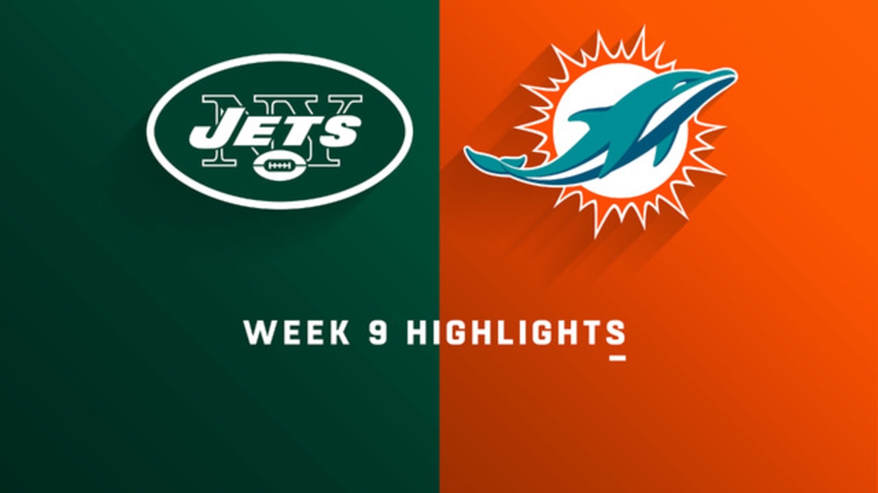 Jets vs. Dolphins highlights Week 9