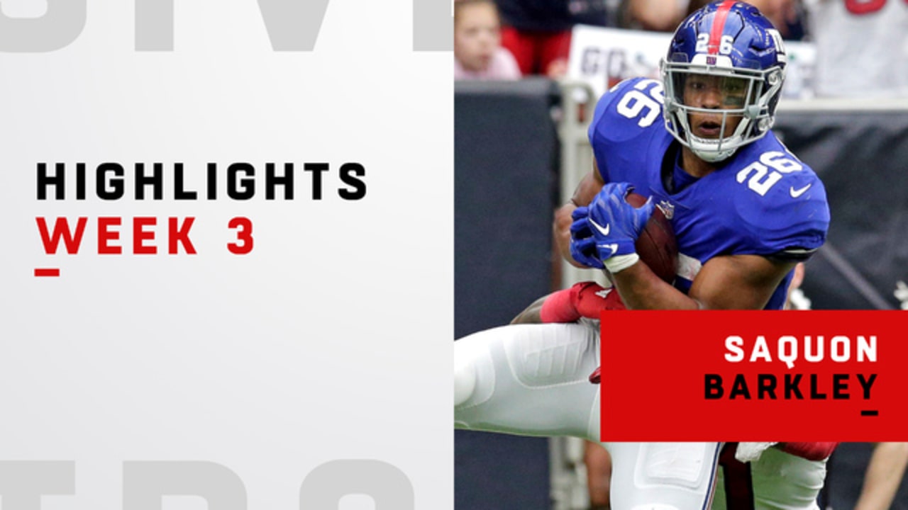 Top plays from Saquon's 117-yard day