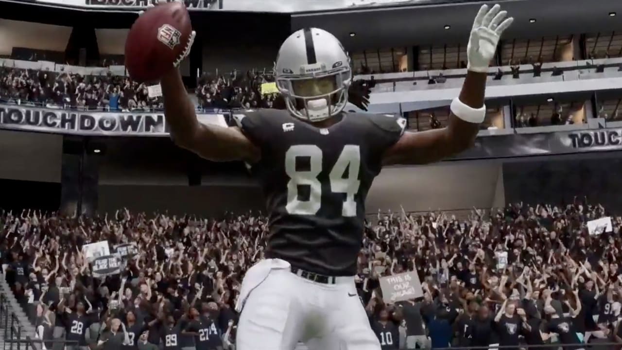 First Look: Las Vegas Raiders wide receiver Davante Adams, quarterback  Derek Carr score TD in Raiders uniforms via 'Madden NFL '22