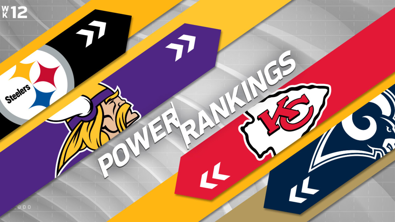 NFL Power Rankings, Week 12: Steelers, Vikings up; Rams slip