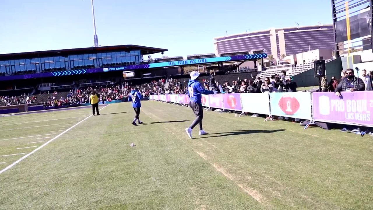 Ja'Marr Chase celebrates Pro Bowl flag football touchdown with Griddy