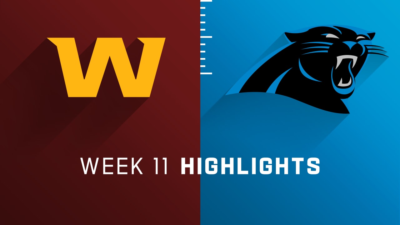 NFL 2021 Week 11: Washington Football Team vs Carolina Panthers