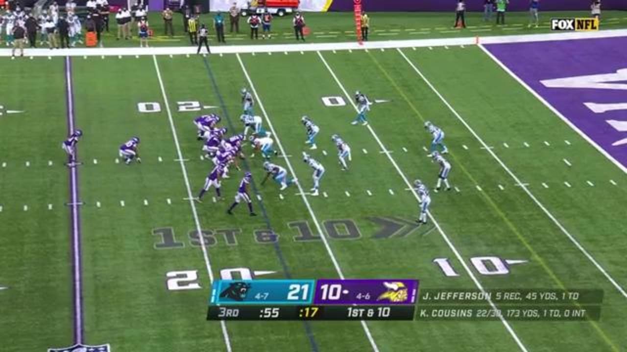 Minnesota Vikings fullback C.J. Ham powers forward for his first TD of 2022