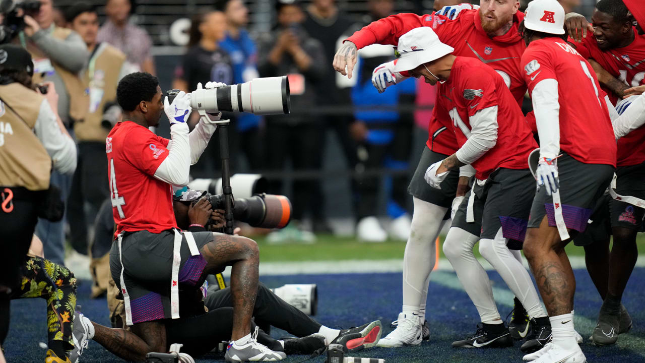 Jacksonville Jaguars quarterback Trevor Lawrence's first-ever Pro Bowl  Games TD goes to Las Vegas Raiders wide receiver Davante Adams in second flag  football duel