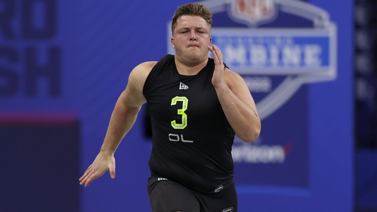 Offensive lineman Logan Bruss runs official 5.32-second 40-yard dash at ...