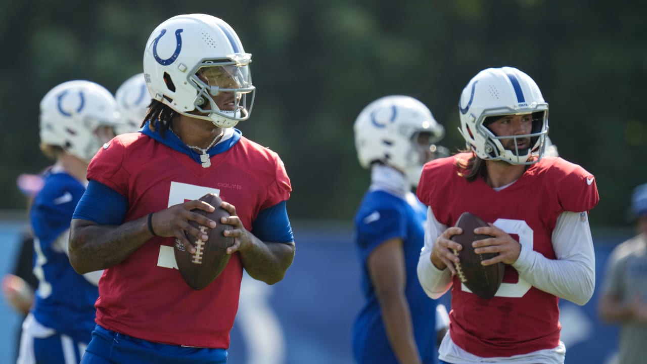 Indianapolis Colts head coach Shane Steichen discusses Anthony Richardson's  work with team's starting offense in training camp