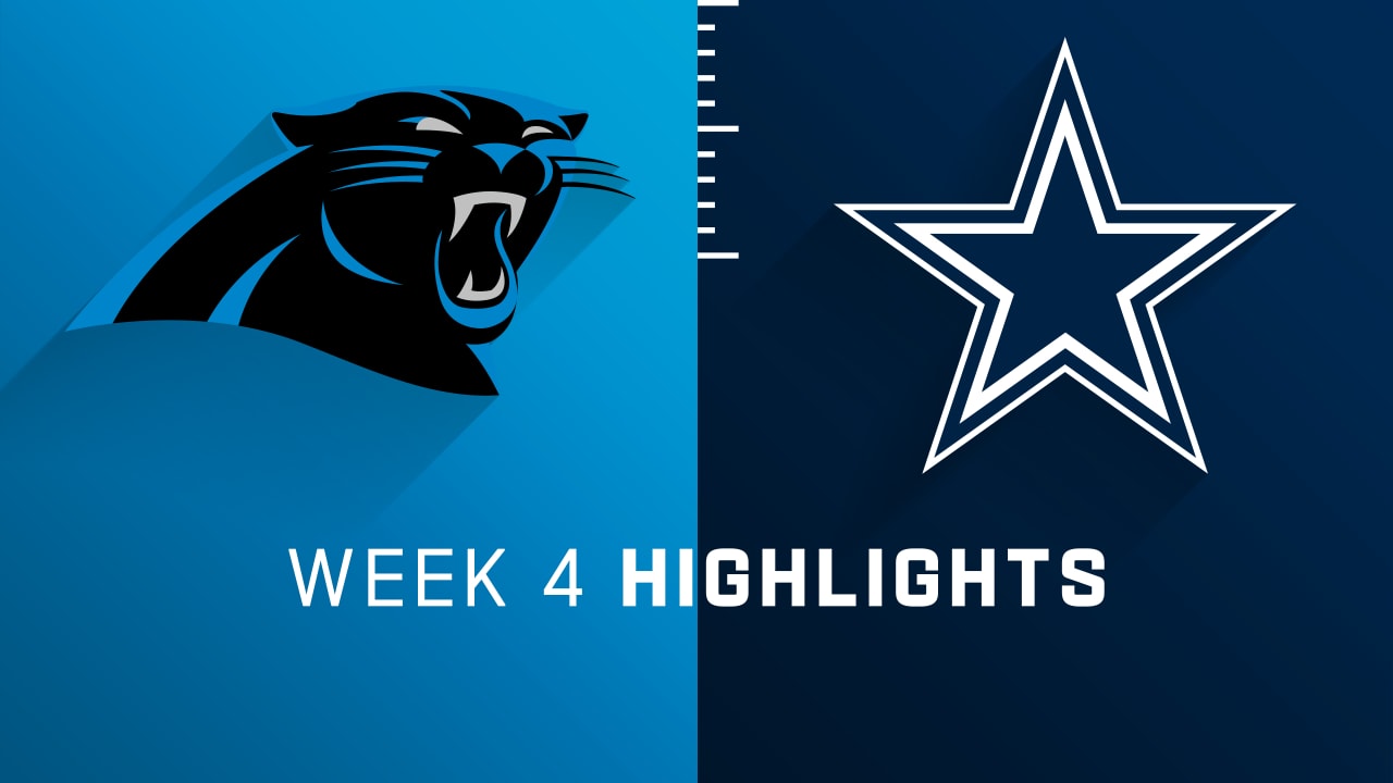 Carolina Panthers vs. Dallas Cowboys highlights Week 4