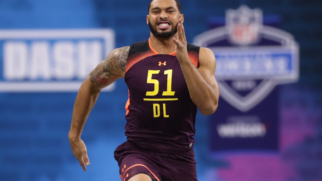 NFL Combine results: Defensive linemen run the 40-yard dash