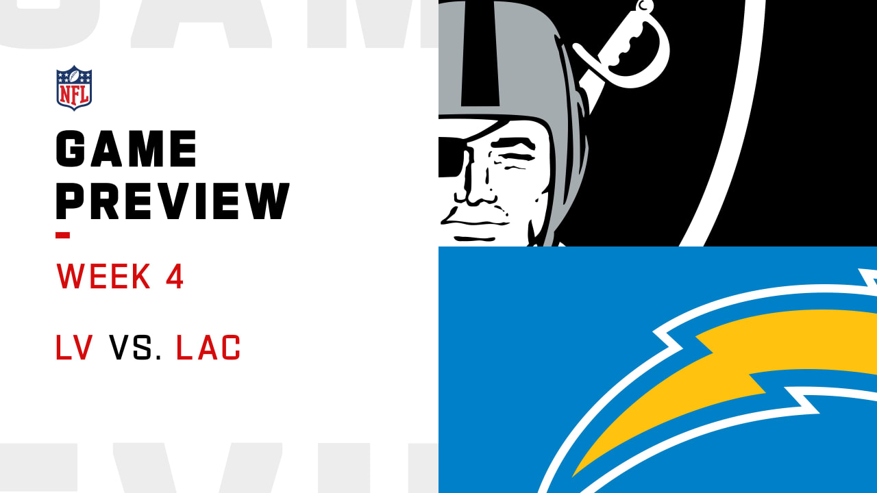 Chargers-Raiders Game Preview: Week 4 statistical comparison - Bolts From  The Blue