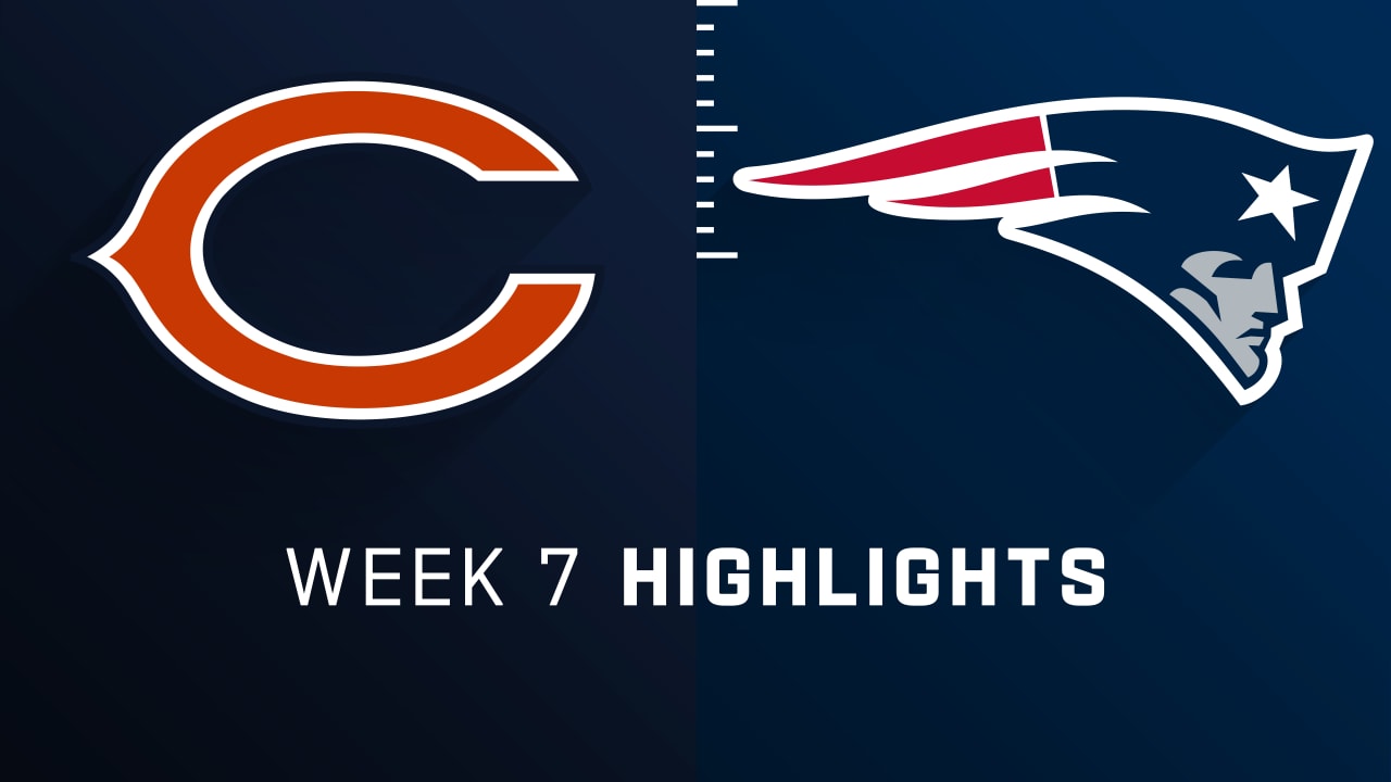 Chicago bears vs new england patriots highlights week 7