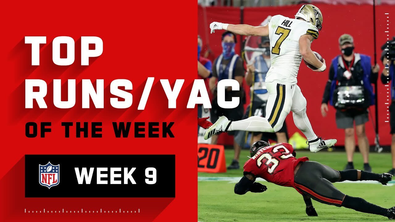 Top runs and YAC of the week